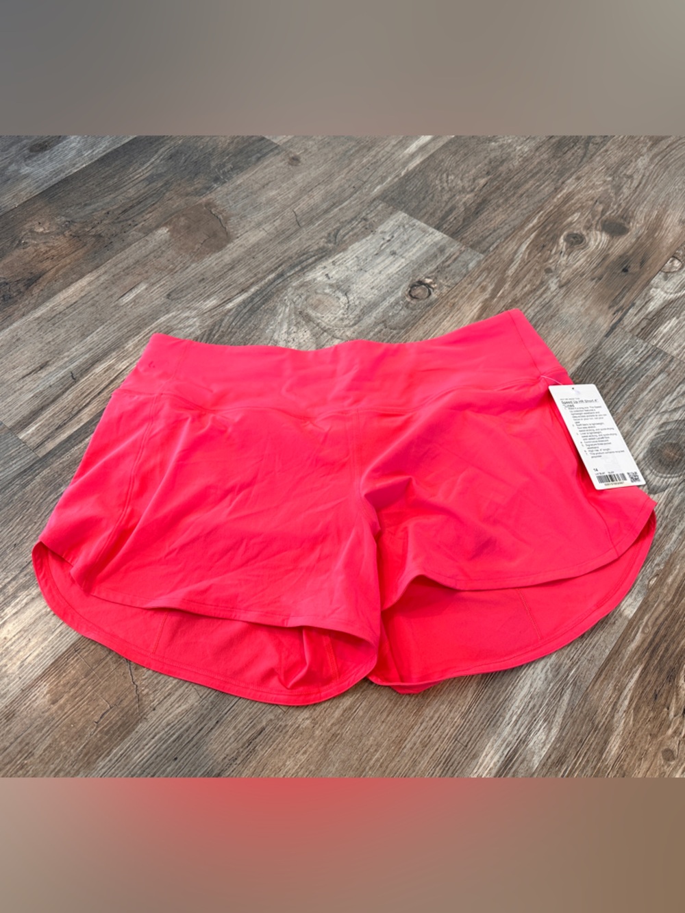 NEW with tags! Lululemon Speed Up High-Rise Lined Short 4" Glaze Pink sz 14